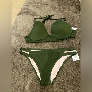 Shade & Shore Ribbed Bikini